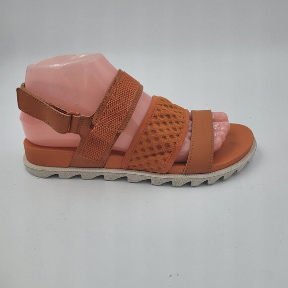 NEW Sorel Roaming Decon Slingback Sandals Mesh Leather Orange Women's Size 7 - Picture 2 of 12